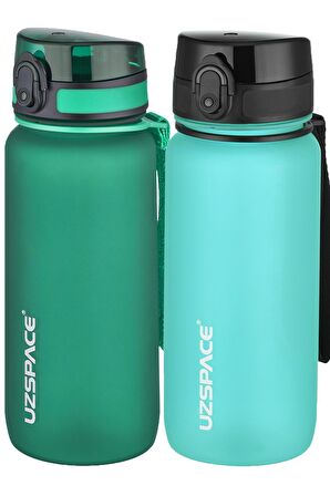 Uzspace 2'li Tritan Matara Seti 650 ml 14 Farklı Renk Seçeneği FiftyFifty