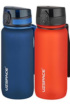 Uzspace 2'li Tritan Matara Seti 650 ml 14 Farklı Renk Seçeneği FiftyFifty