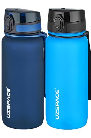Uzspace 2'li Tritan Matara Seti 650 ml 14 Farklı Renk Seçeneği FiftyFifty
