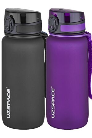 Uzspace 2'li Tritan Matara Seti 650 ml 14 Farklı Renk Seçeneği FiftyFifty