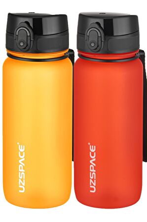 Uzspace 2'li Tritan Matara Seti 650 ml 14 Farklı Renk Seçeneği FiftyFifty