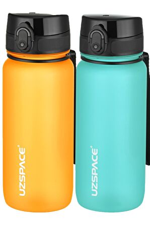 Uzspace 2'li Tritan Matara Seti 650 ml 14 Farklı Renk Seçeneği FiftyFifty