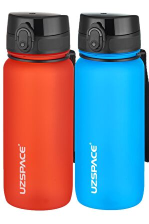Uzspace 2'li Tritan Matara Seti 650 ml 14 Farklı Renk Seçeneği FiftyFifty
