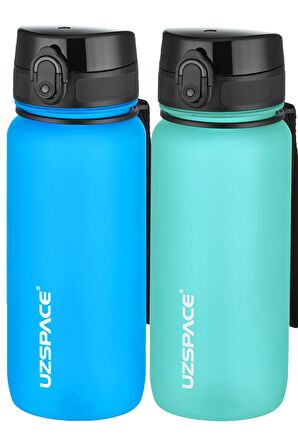 Uzspace 2'li Tritan Matara Seti 650 ml 14 Farklı Renk Seçeneği FiftyFifty