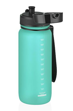 Uzspace 650 ml Tritan Su Matarası 14 Farklı Renk Softtouch 