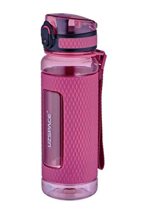 Uzspace FiftyFifty 520ml Tritan Su Matarası Silikon Korumalı Kaydırmaz Gövde