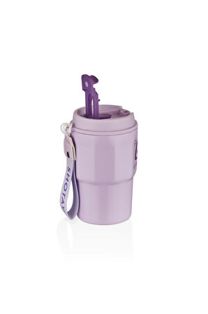 Çelik 450 ml Kahve Bardağı / Mug 6 Saat Sıcak/soğuk Taşıma Askılı Termos