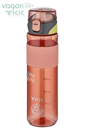 TKK 700 ML Rahat içim(Pipetsiz)Kilitli Kapak Bpa İçermeyen Taşıma Askılı Süzgeçli Tritan Su Matarası FFTKK1002-700ML