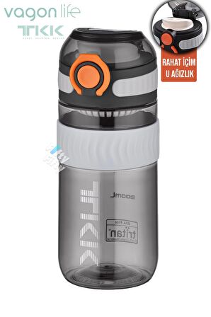 TKK 550 ML Rahat İçim (U Ağızlı) Bpa İçermeyen Taşıma Kulplu Tritan Su Matarası FFTKK1016-550ML