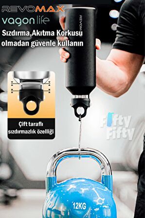 Revomax 950 ML Büyük Kapasiteli Özel Kapak Sistemli 18saat Sıcak/36 Saat Soğuk  Çelik Termos -950ML 