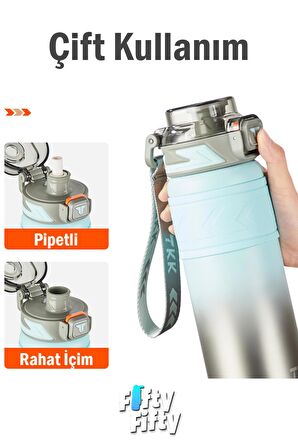 TKK 900 ML Çelik Termos Çift Kullanım Pipetli/Rahat İçim -12/24 Sıcak-Soğuk- Yalıtım -TKK2025900ML