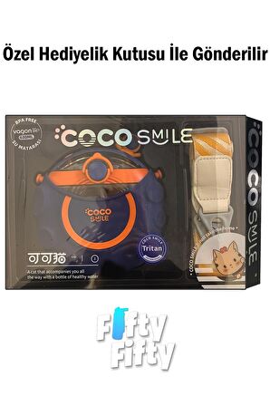 CocoSmile Özel Kutulu 630 ML Pipetli Uzay Temalı Tritan Su Matarası -Boyun Askılı- 3 Farklı Model  ffcs0006