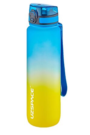 Uzspace 2'li Tritan Matara Seti 1000ml BÜYÜK BOY Çift Renk Softtouch FF Collection Tritan Su Matarası