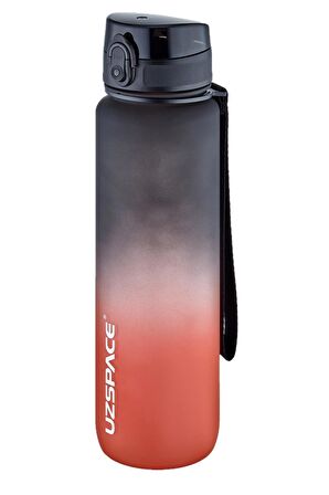 Uzspace 2'li Tritan Matara Seti 1000ml BÜYÜK BOY Çift Renk Softtouch FF Collection Tritan Su Matarası