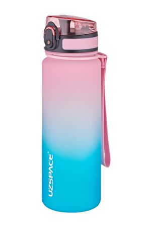 Uzspace 2'li Tritan Matara Seti 500 ml Çift Renk Softtouch FF Collection Tritan Su Matarası