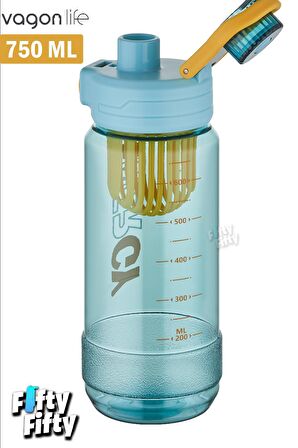 Vagonlife 750 ML -Energy- Rahat İçim (Pipetsiz)  Kulplu  Su Matarası -Süzgeçli-FFVGN2030750ML