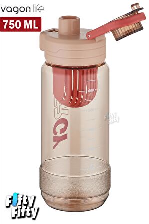 Vagonlife 750 ML -Energy- Rahat İçim (Pipetsiz)  Kulplu  Su Matarası -Süzgeçli-FFVGN2030750ML