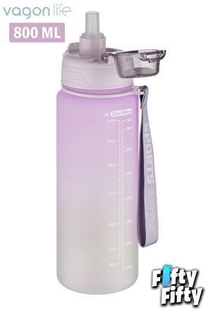Vagonlife 800 ml Figürlü Su Matarası Çift Kullanım Pipetli Ve Rahat İçim Sticker Hediyeli-FFVGN-2352NEW800