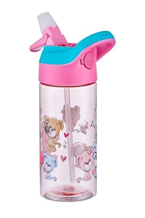 Vagonlife Tritan Pipetli Çocuk Matarası 500Ml VGN0301 Pembe