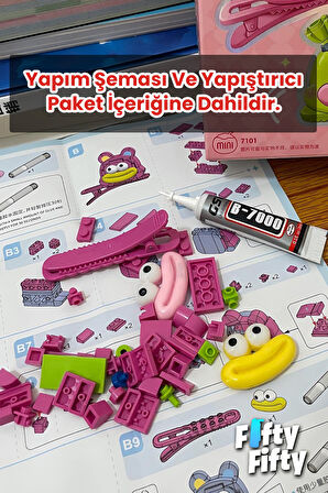 4'lü Saç Toka Seti Önce Birleştir,Sonra Tak (2 Paket 4 Adet Gönderilir) Yapı Toka Seti FF