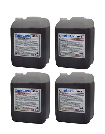 Omniwash Sd-9 Yağ Sökücü Fırın ve Izgara Temizleme Maddesi 5000ml 4 Adet 