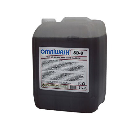 Omniwash Sd-9 Yağ Sökücü Fırın ve Izgara Temizleme Maddesi 5000ml 4 Adet 