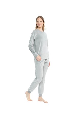 U.S. Polo Assn. Kadın Uzun Kollu Yuvarlak Yaka Pijama Takımı S25092