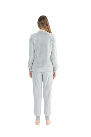U.S. Polo Assn. Kadın Uzun Kollu Yuvarlak Yaka Pijama Takımı S25092