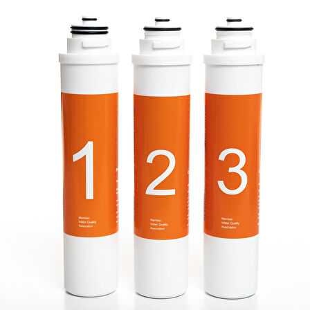 Sulook Waterlife Su Arıtma Cihazı Uyumlu Tak-Çevir 6'lı Filtre Seti, 10 Aşamalı, Lg Membranlı