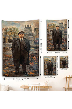 Sovyet Lideri Vladimir Lenin Duvar Örtüsü-7973