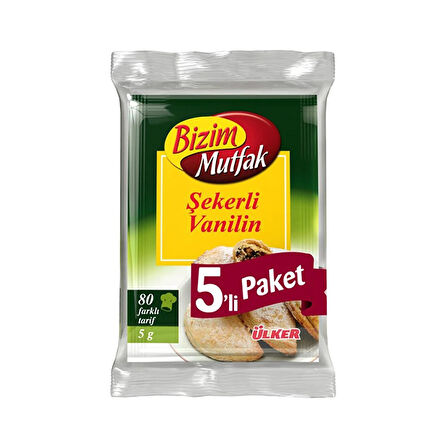 Bizim Mutfak Şekerli Vanilin 5 li x 12 Adet