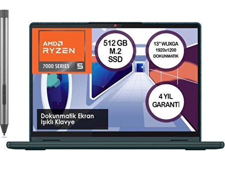 Lenovo Yoga 6 83B2009NTX Ryzen 5 7530U 8GB 512GB SSD 13.3 Touch FreeDos