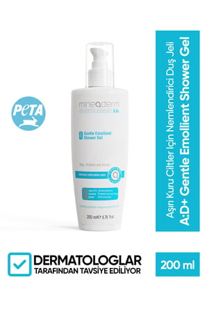 Mineaderm Gentle Nemlendirici Tüm Ciltler İçin Duş Jeli 200 ml