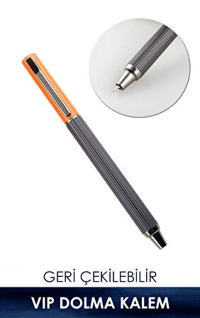 VIP Dolma Kalem - Geri Çekilebilir + 1 Adet Kartuş Hediyeli