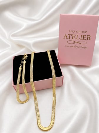 İtalyan Zincir Kolye & Bileklik Set Kuyumcu Model Premium Kalite