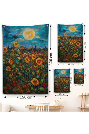 Ayçiçeği Tarlaları Duvar Örtüsü-7977