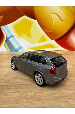 WELLY  XC 90 1/36 Uyumlu Ölçek Welly Diecast Metal Model Araba Volvo XC90 Gri Model Araba