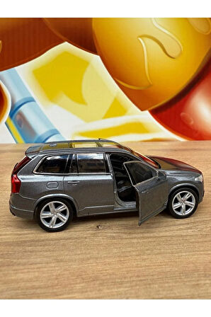 WELLY  XC 90 1/36 Uyumlu Ölçek Welly Diecast Metal Model Araba Volvo XC90 Gri Model Araba