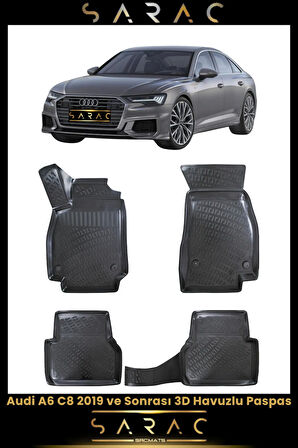 Audi A6 2022 Model Araca Özel 3d Havuzlu Paspas