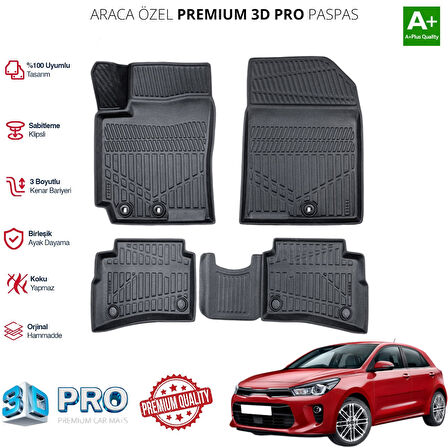 KİA RİO ARACA ÖZEL 3D PASPAS 2017 2018 2019 2020 2021 2022 2023