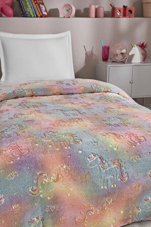 Özdilek Unicorn Glow In The Dark Tek Kişilik Battaniye 150x220 cm