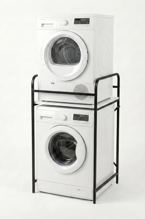 Reyo Falez Çamaşır Makinesi Dolabı Raf Metal Düzenleyici Organizer 2 Katlı Banyo Rafı Çok Amaçlı Dol