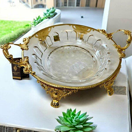 Royking Ayaklı Yuvarlak Salata Kasesi 36x28x7cm CRG164