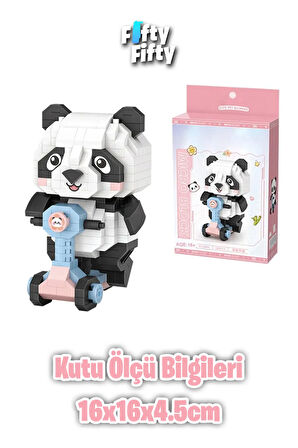 LOZ Micro Block Serisi Panda 320 Parça Oyuncak Yapım Seti FFLZ-8801