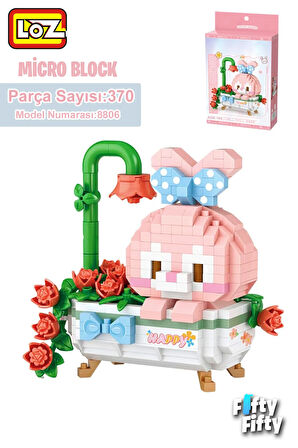 LOZ Micro Block Serisi Mutlu Tavşan 370 Parça Oyuncak Yapım Seti FFLZ-8806