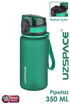 Uzspace 350 ML Pipetsiz Softtouch Tritan Çocuk Su Matarası -FF350MLUZS