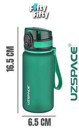 Uzspace 350 ML Pipetsiz Softtouch Tritan Çocuk Su Matarası -FF350MLUZS