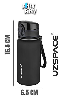 Uzspace 350 ML Pipetsiz Softtouch Tritan Çocuk Su Matarası -FF350MLUZS