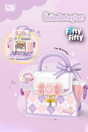 Loz Micro Block Sweet Bag Serisi  Mor Çanta 350 Parça Oyuncak Yapım Seti FFLZ-8846