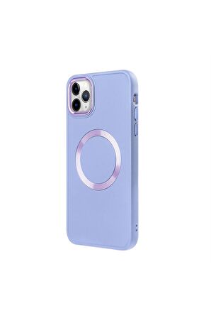 iPhone 11 Pro Magsafe Mat Kahverengi Kablosuz Şarj Kılıfı